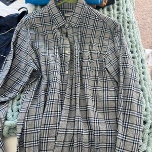 GAP Navy and White Checkered Shirt